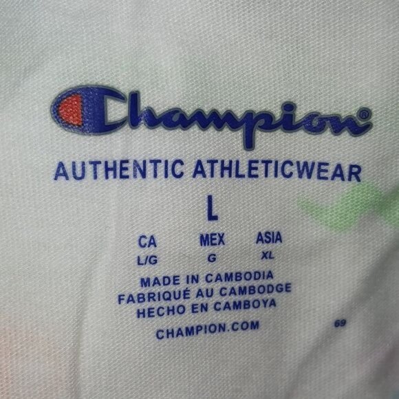 Champion White Monogram Crewneck Crop Top - Picture 3 of 4